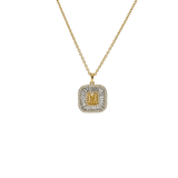 Yellow Diamond Necklace-Yellow Diamond Necklace - DNNOV00315