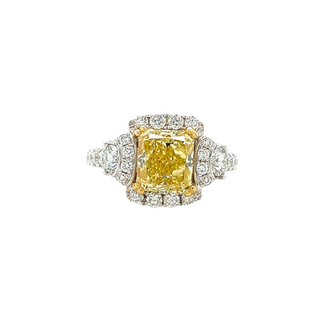 Yellow Diamond Ring-Yellow Diamond Ring - DRSOL10785