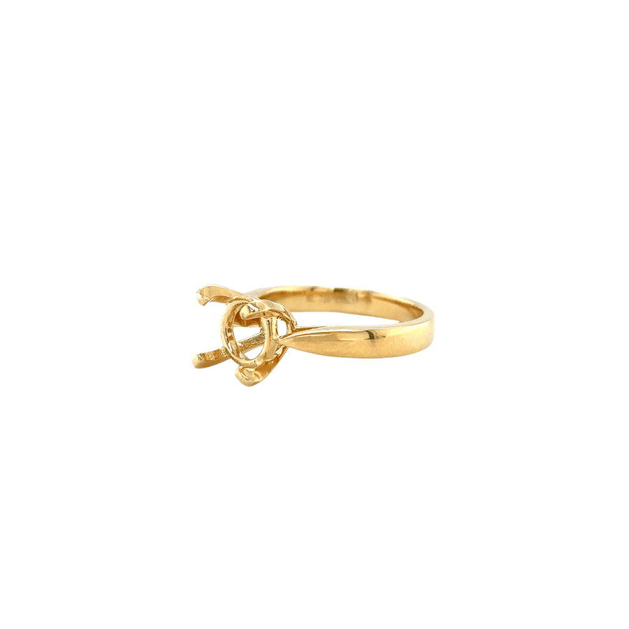 Yellow Gold 4 - Prong Mounting Ring - 8MKEY00073