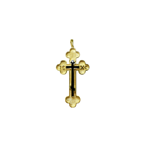 Yellow Gold Cross Pendant-Yellow Gold Cross Pendant - 8PTIJ00037