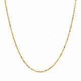 Yellow Gold Diamond-Cut Chain Necklace-Yellow Gold Diamond-Cut Chain Necklace - 8NKEY05924
