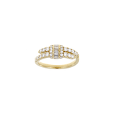 Yellow Gold Diamond Ring-Yellow Gold Diamond Ring