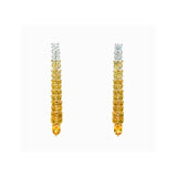 Yellow Sapphire Diamond Long Earrings-Yellow Sapphire Diamond Long Earrings - SETIJ00877