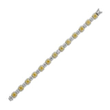 Yellow & White Diamond Line Bracelet-Yellow & White Diamond Line Bracelet - DBRTJ00073