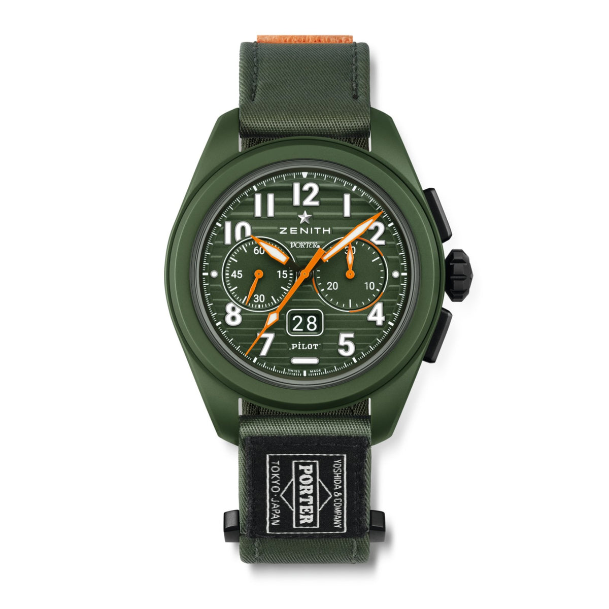 Zenith Pilot Big Date Flyback Porter - 49.4001.3652/63.I001