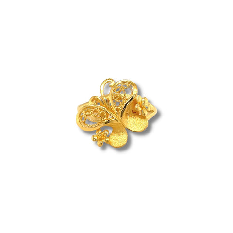 24K Gold Butterfly Ring - 01F03492195