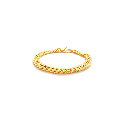 24K Gold Chain Bracelet -