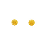 24K Gold Dome-shaped Stud Earrings - CM197419-F