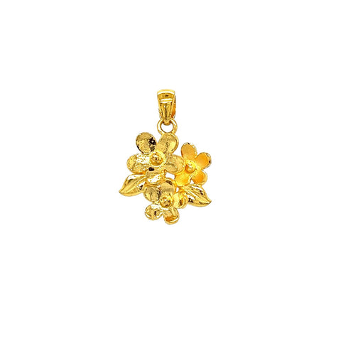 24K Gold Flower Pendant - CM172944