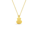 24K Gold Gourd Necklace-24K Gold Gourd Necklace - CM30186-R