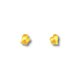 24K Gold Heart Stud Earrings-24K Gold Heart Stud Earrings - 02F0094770