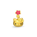 24K Gold Hello Kitty Flower Pendant - ZPHK143