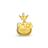 24K Gold Hello Kitty Princess Pendant - ZPHK131