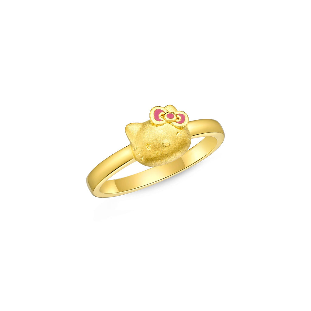 Hello Kitty x The Kiss Ring SV925 Sterling Silver Pink Gold Cubic Zirconia  Japan | eBay