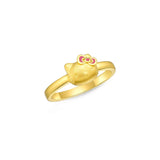 24K Gold Hello Kitty Ring - ZRHK103