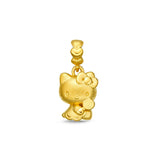 24K Gold Hello Kitty with Lollipop Pendant - ZPHK111