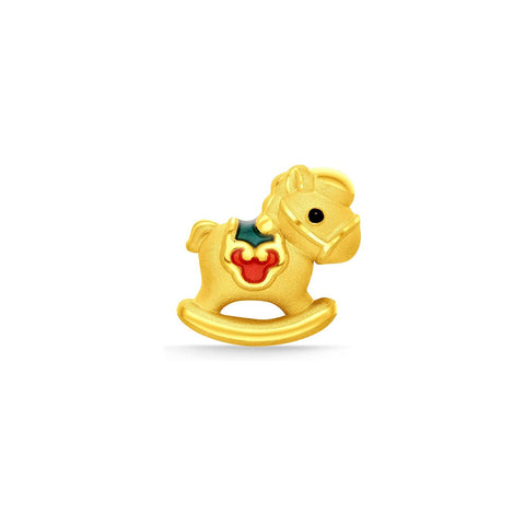 24K Gold Rocking Horse Pendant - CM31308-R