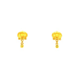 24K Gold Stud Earrings-24K Gold Stud Earrings - CM209639-F