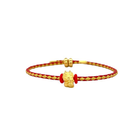 24K Gold Year of the Dragon Bracelet - CM33881-R