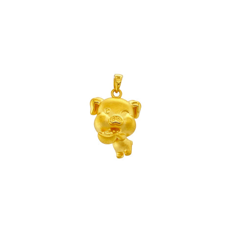 24K Gold Year of the Pig Pendant - 03QK00000254