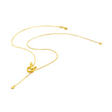 24K Gold Year of the Rabbit Lariat Necklace-24K Gold Year of the Rabbit Lariat Necklace - CM31940-R