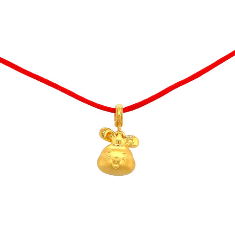 24K Gold Year of the Rabbit Pendant - 56R12999153