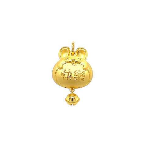 24K Gold Year of the Rabbit Pendant - CM228282-F