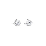 3 Prong Diamond Stud Earrings-3 Prong Diamond Stud Earrings - DEJST00315