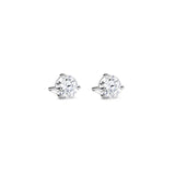 3 Prong Diamond Stud Earrings-3 Prong Diamond Stud Earrings - DEJST00349