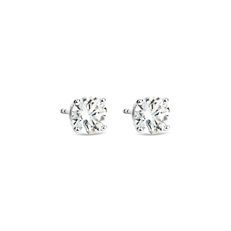 4 Prong Diamond Stud Earrings-4 Prong Diamond Stud Earrings - DEJST00299