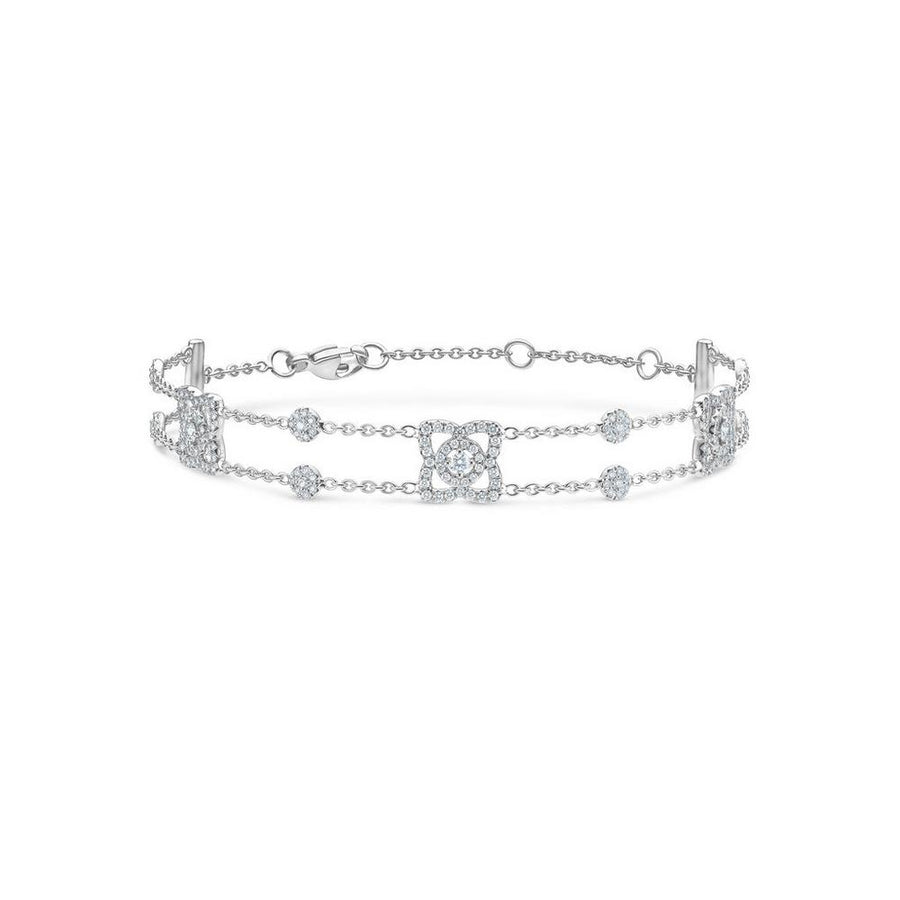 De Beer Lotus by De Beers White Gold Bracelet