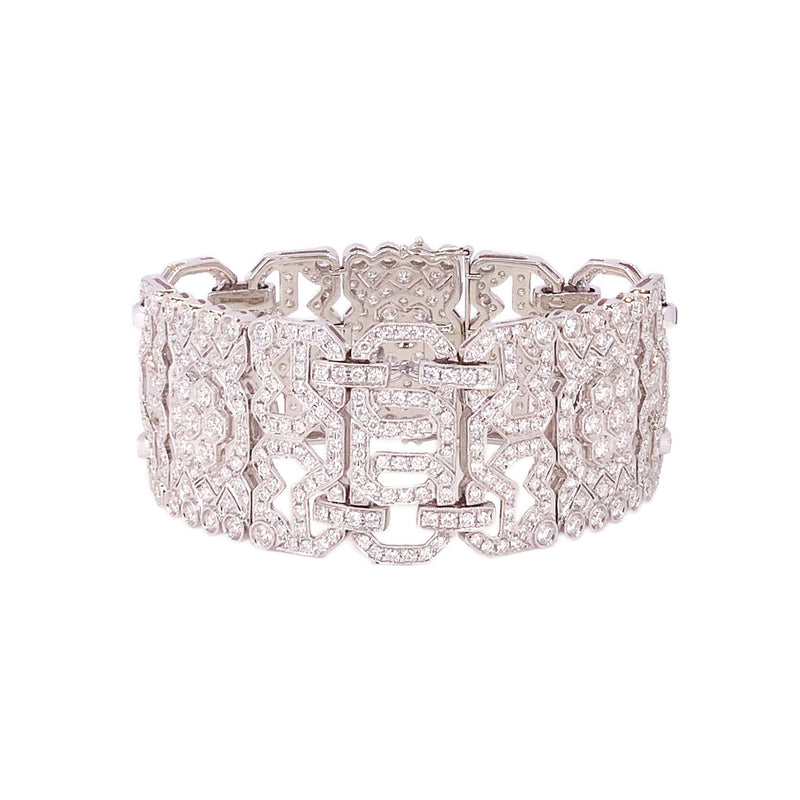 Diamond Wide Bracelet-Diamond Bracelet - Bracelets - CH Premier Jewelers