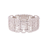 Diamond Wide Bracelet-Diamond Bracelet - Bracelets - CH Premier Jewelers