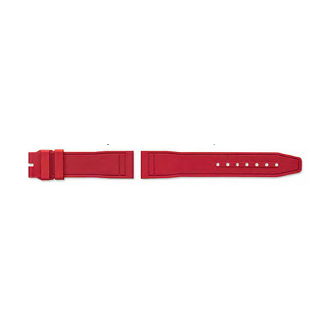 IWC Rubber Strap Red 20/18 interchangeable strap for pin buckle