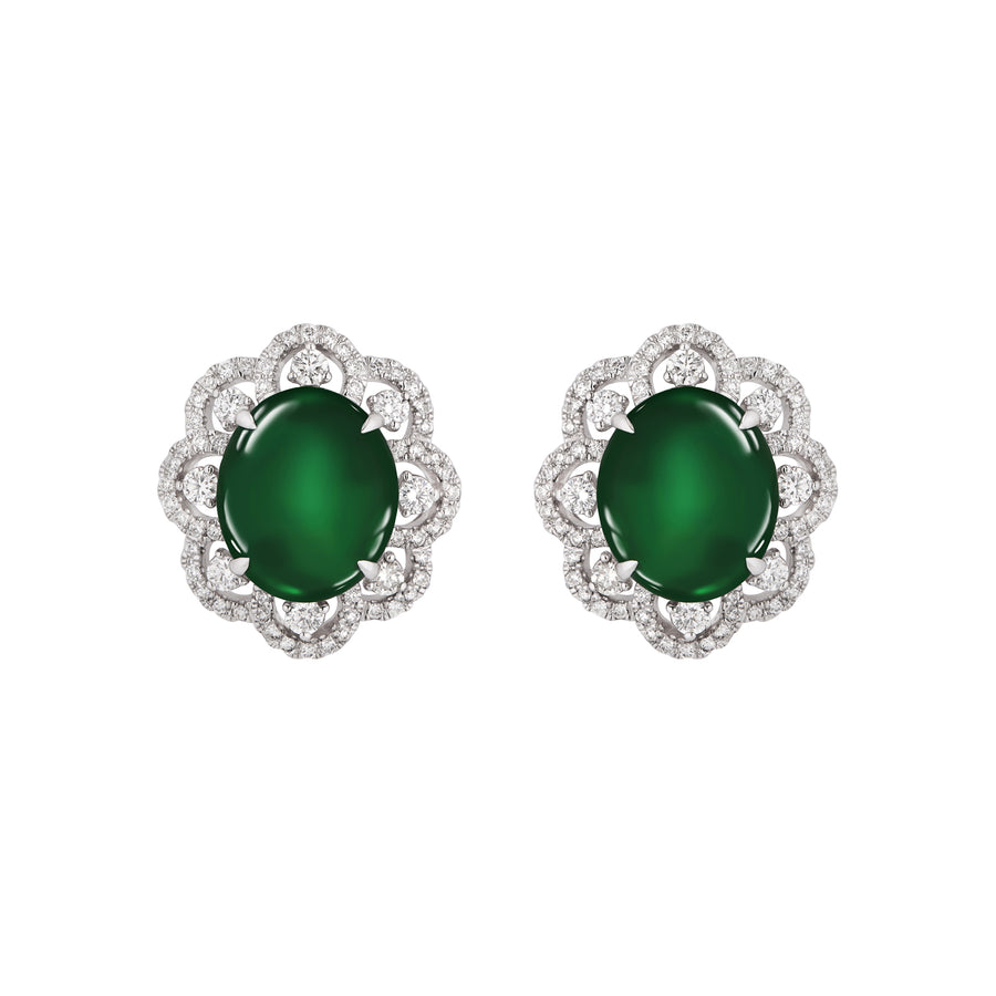 Jade Diamond Earrings