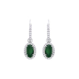 Jade Diamond Earrings-Jade Diamond Earrings