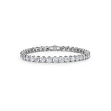 A Link 18K White Gold Diamond Bracelet -