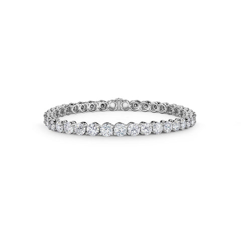 A Link 18K White Gold Diamond Bracelet-A Link 18K White Gold Diamond Bracelet -