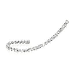 A Link 18K White Gold Diamond Bracelet -