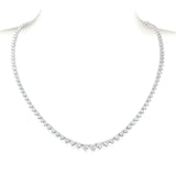 A Link 18K White Gold Diamond Necklace -