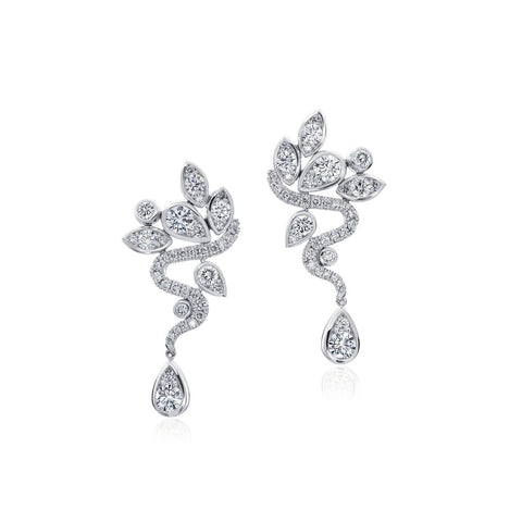 A Link Diamond Earring-A Link Diamond Earring -