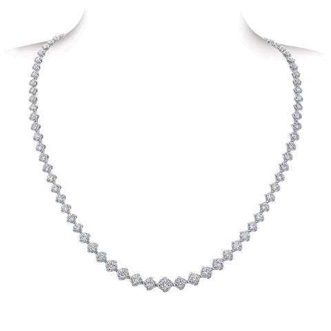 A Link Diamond Necklace-A Link Diamond Necklace - ANK22107JS-WQJ160