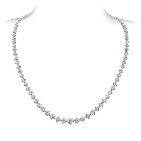 A Link Diamond Necklace - ANK22109IT-WQJ160