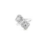 A Link Flower Diamond Ring-A Link Flower Diamond Ring -
