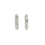 A Link Hoop Diamond Earrings-A Link Hoop Diamond Earrings - AEL11002LM-WQJ013