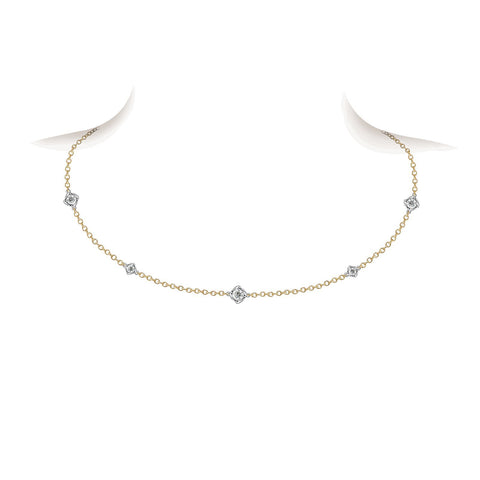 A Link Metropolitan Station Diamond Necklace-A Link Metropolitan Station Diamond Necklace -