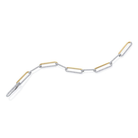 A Link Paper Clip Bracelet-A Link Paper Clip Bracelet - ABR33138BC-UQJ080