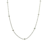 Aaron Basha 18K White Gold Diamond Necklace - C111