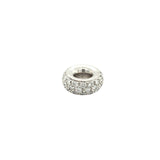Aaron Basha 18K White Gold Spacer Diamond Pendant-Aaron Basha 18K White Gold Spacer Diamond Pendant -