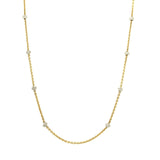 Aaron Basha 18K Yellow Gold Diamond Necklace-Aaron Basha 18K Yellow Gold Diamond Necklace -